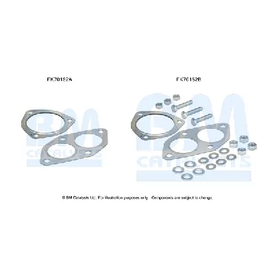 Garnitura za montažu, izduvni sistem BM CATALYSTS FK70152B IC-F6AF45