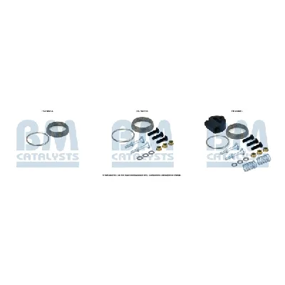 Garnitura za montažu, izduvni sistem BM CATALYSTS FK70491B IC-F6AFD4