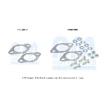 Garnitura za montažu, izduvni sistem BM CATALYSTS FK90580B IC-F52188