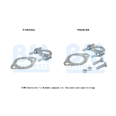 Garnitura za montažu, izduvni sistem BM CATALYSTS FK90648B IC-F52189