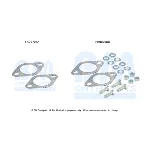 Garnitura za montažu, izduvni sistem BM CATALYSTS FK90708B IC-F52124