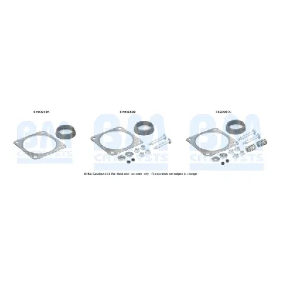 Garnitura za montažu, izduvni sistem BM CATALYSTS FK90953B IC-F5213A
