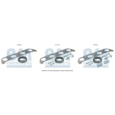 Garnitura za montažu, izduvni sistem BM CATALYSTS FK91339B IC-F52120