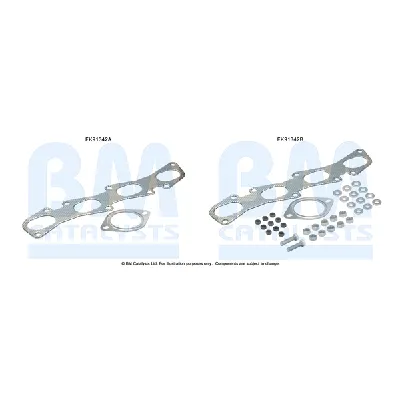 Garnitura za montažu, izduvni sistem BM CATALYSTS FK91342B IC-F521B2