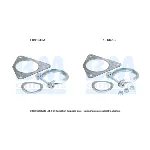 Garnitura za montažu, izduvni sistem BM CATALYSTS FK91345B IC-F521B8