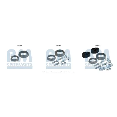 Garnitura za montažu, izduvni sistem BM CATALYSTS FK91409B IC-F521B7