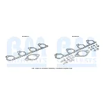 Garnitura za montažu, izduvni sistem BM CATALYSTS FK91415B IC-F5217D