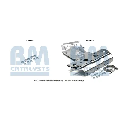 Garnitura za montažu, izduvni sistem BM CATALYSTS FK91480B IC-F521B6