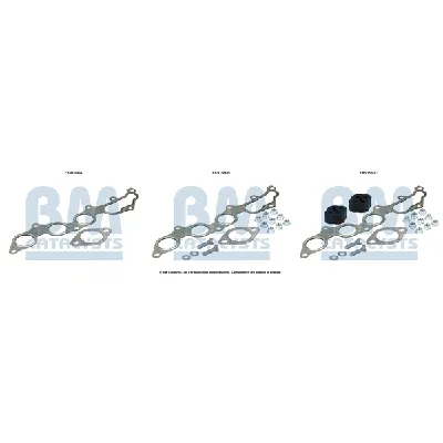 Garnitura za montažu, izduvni sistem BM CATALYSTS FK91560B IC-F52182