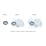 Garnitura za montažu, izduvni sistem BM CATALYSTS FK91645B IC-F5219C