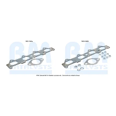 Garnitura za montažu, izduvni sistem BM CATALYSTS FK91688B IC-F52139