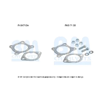 Garnitura za montažu, izduvni sistem BM CATALYSTS FK91713B IC-F52147