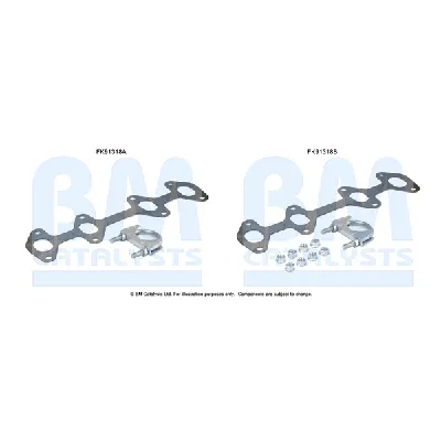 Garnitura za montažu, katalizator BM CATALYSTS FK91318B IC-G0SAT1