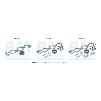 Garnitura za montažu, katalizator BM CATALYSTS FK91715B IC-G0SAT8