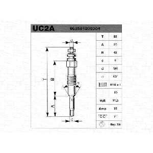 Grejač za paljenje MAGNETI MARELLI 062581201304 IC-AAA31D
