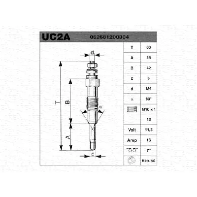 Grejač za paljenje MAGNETI MARELLI 062581201304 IC-AAA31D