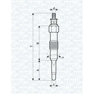 Grejač za paljenje MAGNETI MARELLI 062581201304 IC-AAA31D