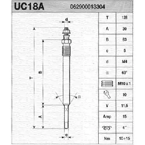 Grejač za paljenje MAGNETI MARELLI 062900013304 IC-AAA1AD