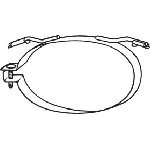Gumena traka, izduvni sistem BOSAL BOS251-949 IC-D9F2D9