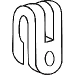 Gumena traka, izduvni sistem BOSAL BOS255-014 IC-435487