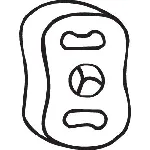 Gumena traka, izduvni sistem BOSAL BOS255-024 IC-B8B256