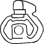 Gumena traka, izduvni sistem BOSAL BOS255-026 IC-435486