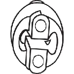 Gumena traka, izduvni sistem BOSAL BOS255-065 IC-453007