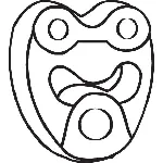 Gumena traka, izduvni sistem BOSAL BOS255-123 IC-435417