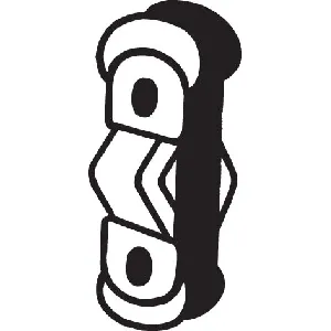 Gumena traka, izduvni sistem BOSAL BOS255-140 IC-452883