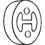 Gumena traka, izduvni sistem BOSAL BOS255-149 IC-B8B25E