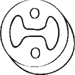 Gumena traka, izduvni sistem BOSAL BOS255-393 IC-435450