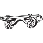 Gumena traka, izduvni sistem BOSAL BOS255-417 IC-AF4E89