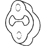 Gumena traka, izduvni sistem BOSAL BOS255-623 IC-435429