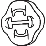 Gumena traka, izduvni sistem BOSAL BOS255-853 IC-435365