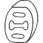 Gumena traka, izduvni sistem BOSAL BOS255-854 IC-435387