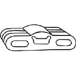 Gumena traka, izduvni sistem BOSAL BOS255-911 IC-435436