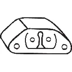 Gumena traka, izduvni sistem BOSAL BOS255-973 IC-435454