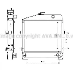 Hladnjak, hlađenje motora AVA COOLING CS2023 AVA IC-F8BF31