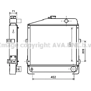 Hladnjak, hlađenje motora AVA COOLING CS2023 AVA IC-F8BF31