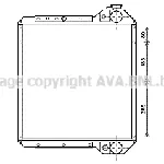 Hladnjak, hlađenje motora AVA COOLING CS2032 AVA IC-F8BF2F