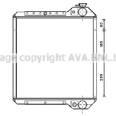 Hladnjak, hlađenje motora AVA COOLING CS2032 AVA IC-F8BF2F