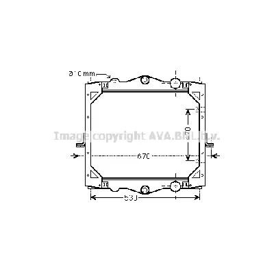 Hladnjak, hlađenje motora AVA COOLING DF2040 AVA IC-F8BF44