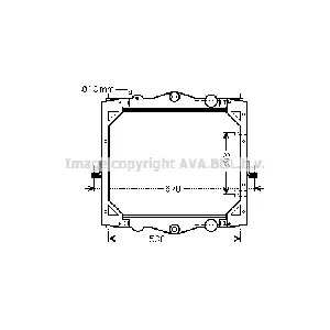 Hladnjak, hlađenje motora AVA COOLING DF2041 AVA IC-F8BF40