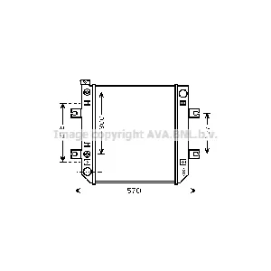 Hladnjak, hlađenje motora AVA COOLING DN2274 AVA IC-F8BF3A