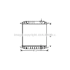 Hladnjak, hlađenje motora AVA COOLING IV2078 AVA IC-G0RZQT
