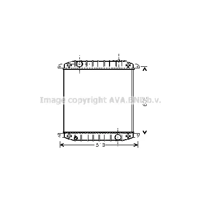 Hladnjak, hlađenje motora AVA COOLING IV2078 AVA IC-G0RZQT