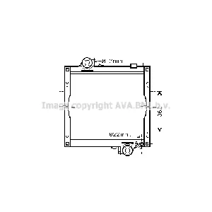 Hladnjak, hlađenje motora AVA COOLING JD2003 AVA IC-G07JRB