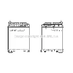 Hladnjak, hlađenje motora AVA COOLING ME2146 AVA IC-G0RZR1