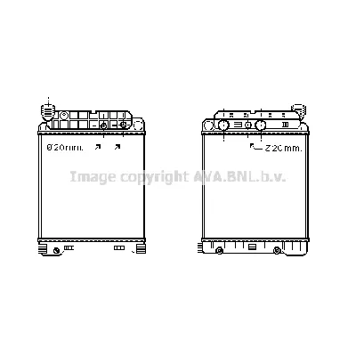 Hladnjak, hlađenje motora AVA COOLING ME2146 AVA IC-G0RZR1