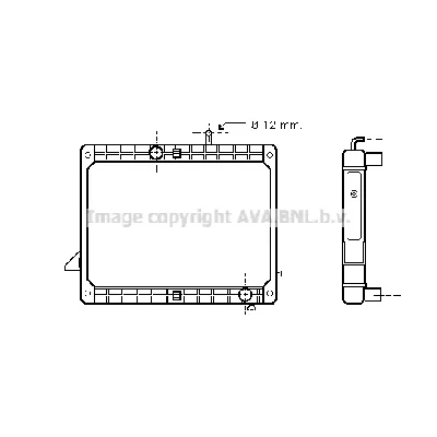 Hladnjak, hlađenje motora AVA COOLING ME2173 AVA IC-G0P8WH
